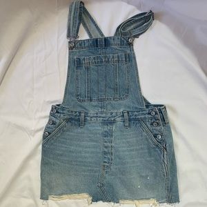 Abercrombie & Fitch Denim Overall Skirt